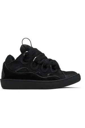 Lanvin Baskets Curb noires en cuir