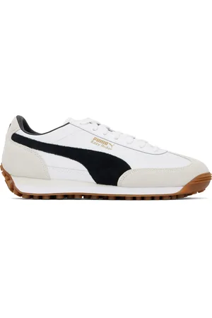 PUMA Baskets Easy Rider blanc et noir à panneaux