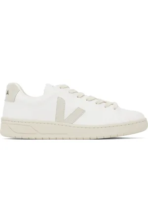Veja Baskets Urca blanc et gris en cuir synthétique de coton bio