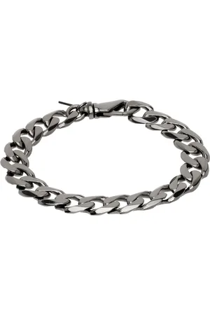 EMANUELE BICOCCHI Bracelet gris acier exclusif à SSENSE