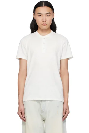 RAG&BONE Henley blanc en coton