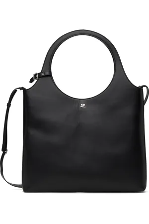 Courrèges Cabas Holy Day noir en cuir