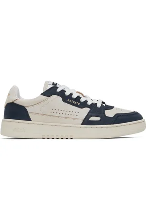 Axel Arigato Baskets basses Dice beige et bleu marine