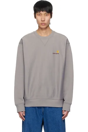 Carhartt Pull molletonné gris à logo American Script