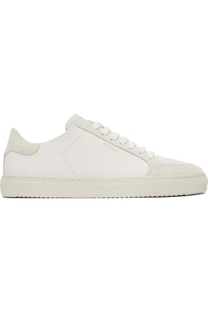 Axel Arigato Baskets Clean 90 blanc et beige à panneaux contrastés