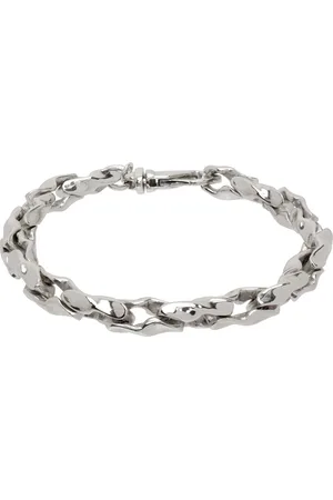 EMANUELE BICOCCHI Bracelet-chainette martelé argenté