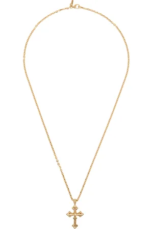 EMANUELE BICOCCHI Collier doré à petit pendentif de croix Avelli