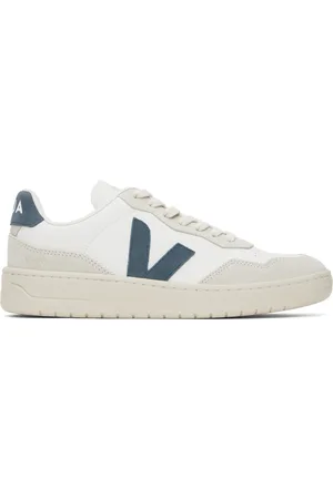 Veja Baskets V-90 blanc et gris en cuir