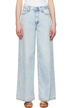 RAG&BONE Jean ample Sofie bleu en denim ultraléger