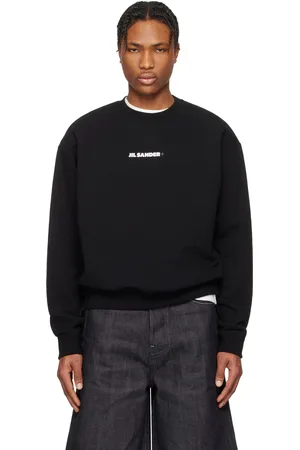 Jil Sander Pull molletonné noir à logo