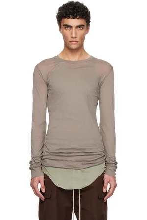 Rick Owens T-shirt à manches longues gris - Hollywood
