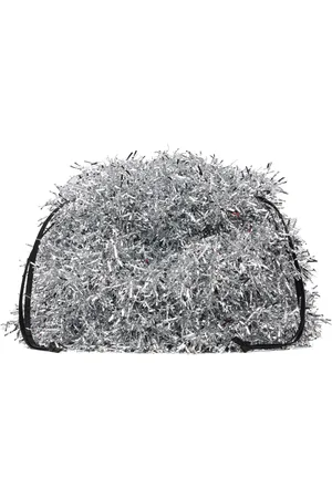 DOUBLET Sac de style pompon de cheerleading argenté