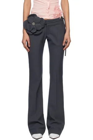 Fancì Club Pantalon évasé Fauna gris