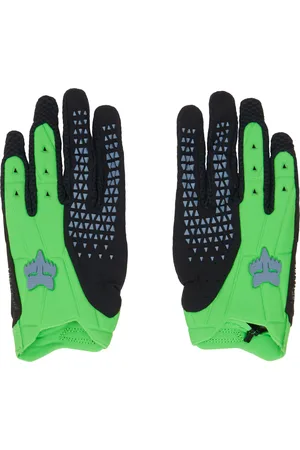 Kiko Kostadinov Gants de course noir et vert édition Fox Racing
