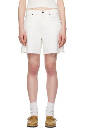 SLVRLAKE Short Sienna blanc en denim