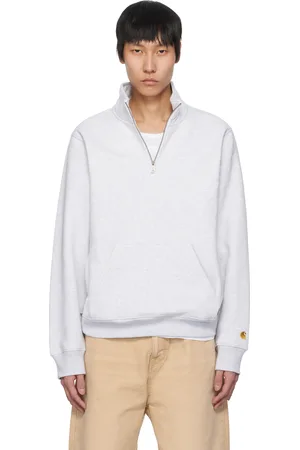 Carhartt Pull molletonné gris à demi-glissière - Chase