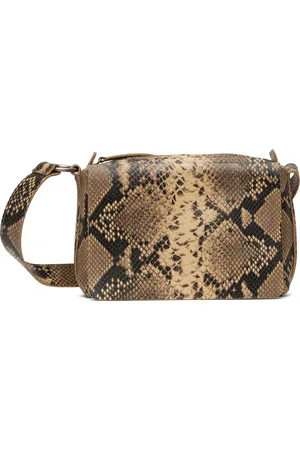 DRIES VAN NOTEN Sac à bandoulière beige en cuir