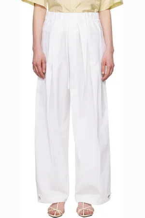 Jil Sander Pantalon ample blanc