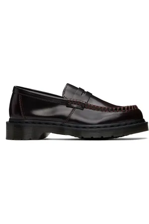 Dr. Martens Flâneurs Penton noir et rouge en cuir Arcadia