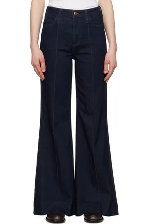 RAG&BONE Jean ample Skylar bleu marine à taille haute