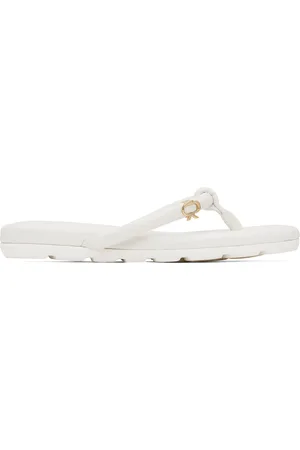 Gianvito Rossi Sandales Fiji blanches en cuir nappa