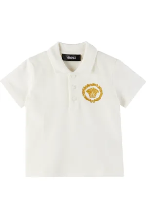 VERSACE Bébé | Polo à manches courtes blanc