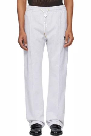 Casablanca Pantalon de survêtement gris à écusson à logo Casa Way World Series