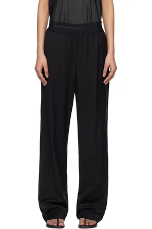 Helmut Lang Pantalon de chauffeur noir en laine