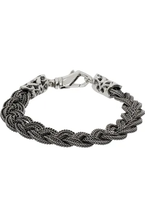 EMANUELE BICOCCHI Bracelet-chainette tressé en argent sterling