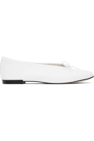 Marine Serre Ballerines Lilouh blanches en nappa édition Repetto