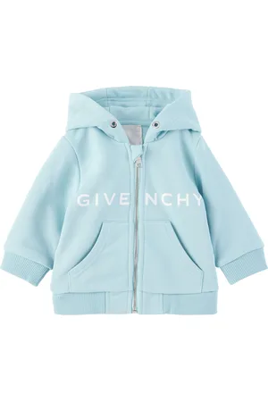 Givenchy Bébé | Pull de survêtement bleu à capuche et à glissière