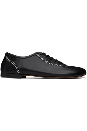 WALES BONNER Chaussures oxford noires à laçage