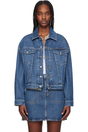 Filippa K Blouson décontracté bleu en denim