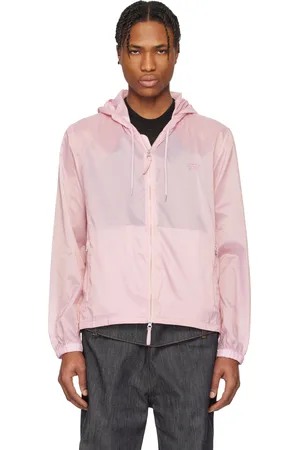 Courrèges Coupe-vent rose à capuche