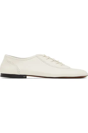 WALES BONNER Chaussures oxford blanc cassé à laçage