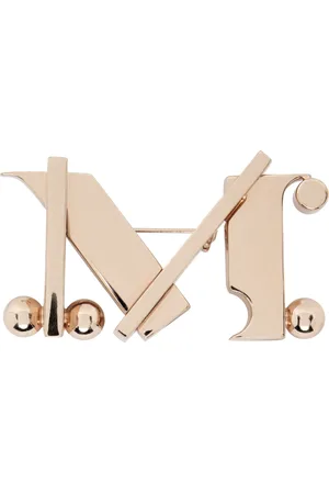 Max Mara Broche Gear M doré rose
