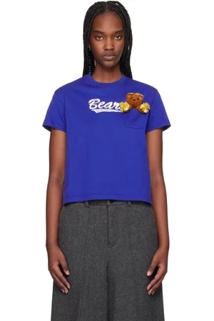 DOUBLET T-shirt bleu à appliqué d