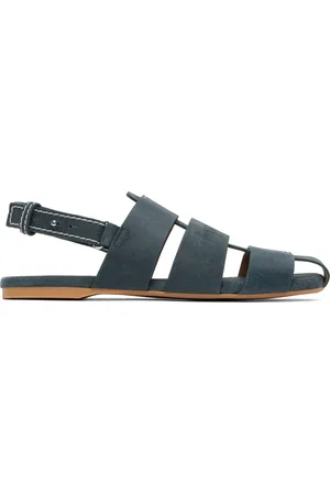 J.W.Anderson Sandales style pêcheur bleues en suède