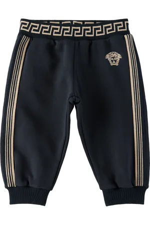 VERSACE Bébé | Pantalon de survêtement bleu marine à motif Greca