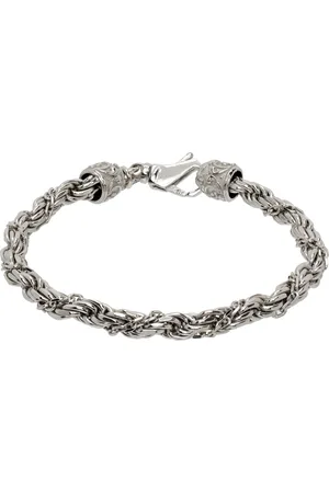 EMANUELE BICOCCHI Bracelet-chainette cordelette modifié argenté