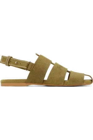 J.W.Anderson Sandales style pêcheur vertes en suède