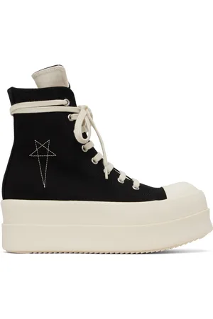 Rick Owens Baskets noires à plateforme Bumper étagée - Hollywood