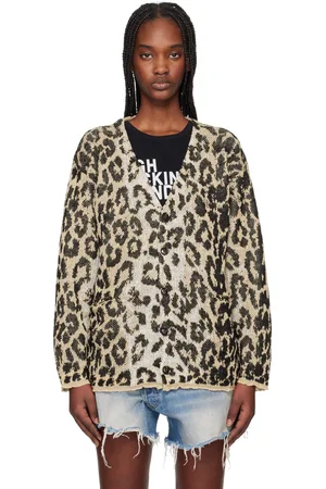 R13 Cardigan boyfriend beige