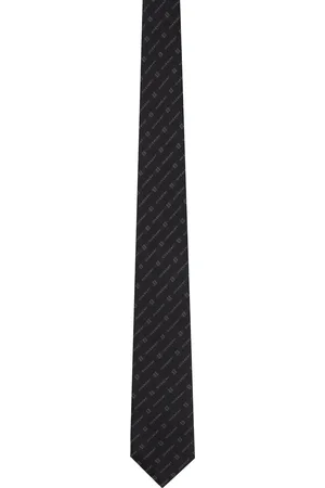 Givenchy Cravate noire en soie à motif 4G