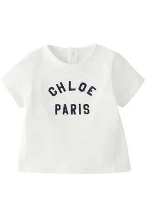 Chloé Bébé | T-shirt blanc cassé à logo
