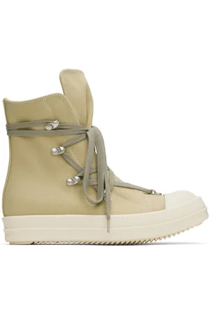 Rick Owens Baskets beiges à laçage Hexa - Hollywood