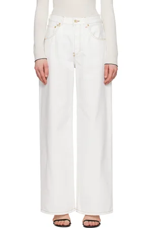 Jacquemus Jean ample de-Nîmes blanc cassé