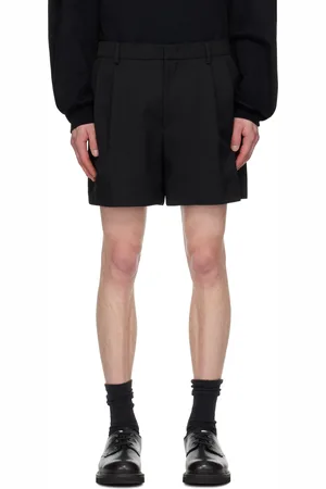 JUUN.J Short noir en laine à plis