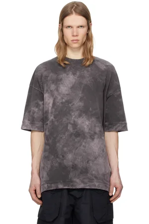 JUUN.J T-shirt surdimensionné mauve à effet délavé