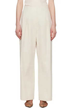 LE 17 SEPTEMBRE Pantalon décontracté blanc cassé